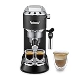 De'Longhi Dedica Style EC 685.B – Espresso Siebträgermaschine, Espressomaschine mit...