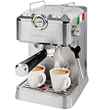 ProfiCook® Espressomaschine | Espressoautomat inkl. Siebträger | italienische Profi-Espressopumpe...